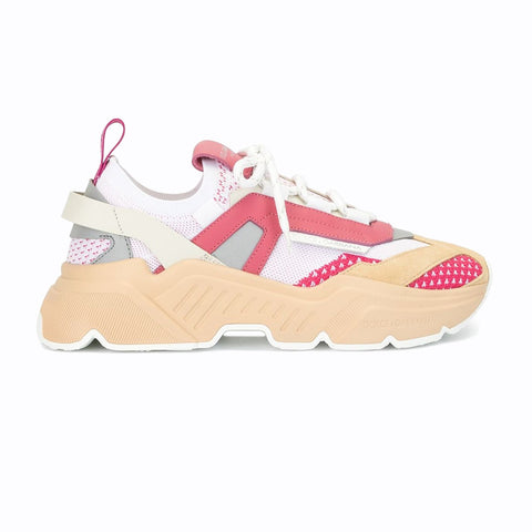 Dolce & Gabbana Pink White Mesh Runner