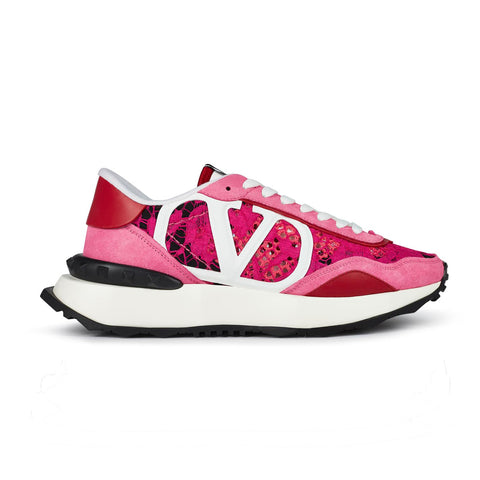 Valentino V Logo runner pink